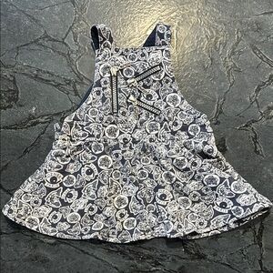 Kenzo Kids Casual Overall Dress in Black and White